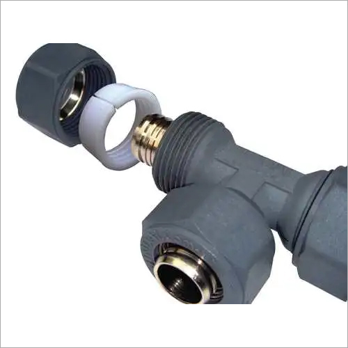 Com-fit - Nylon Glass Filled, Grey Round Socket Joint | Composite Compression Fitting For Hot, Cold Water, Chemicals & Foodstuff