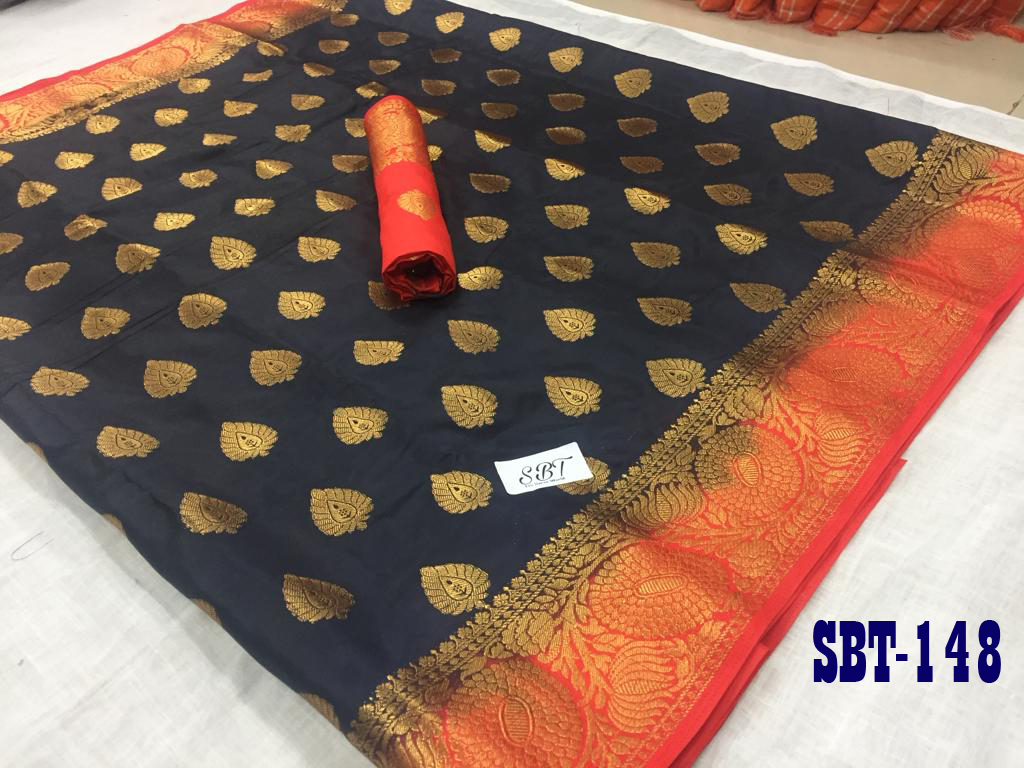 Multicolor New Flowar Border Kanchivaram Rich Pallu Design Saree