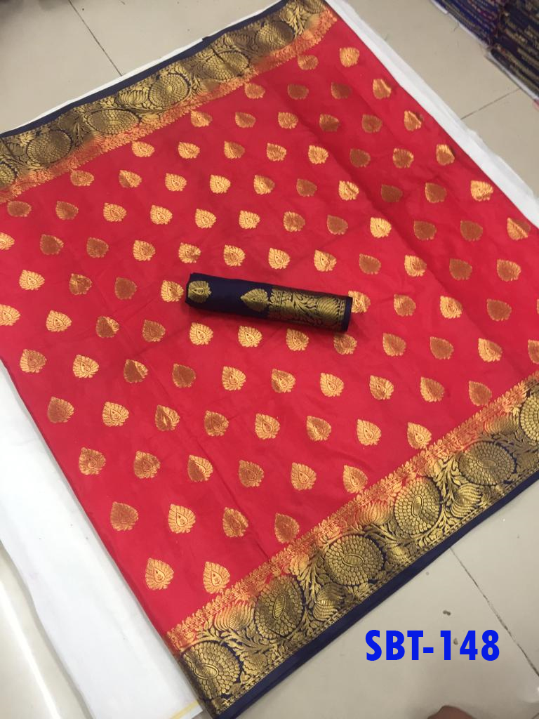 Multicolor New Flowar Border Kanchivaram Rich Pallu Design Saree