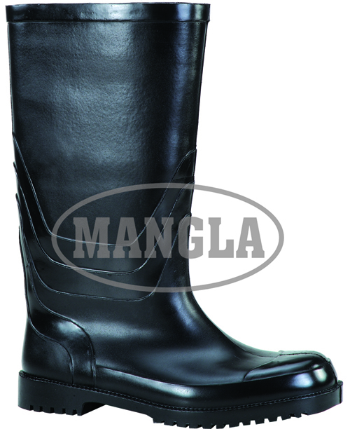 Brown Shining Gumboot - Insole Material: Pu