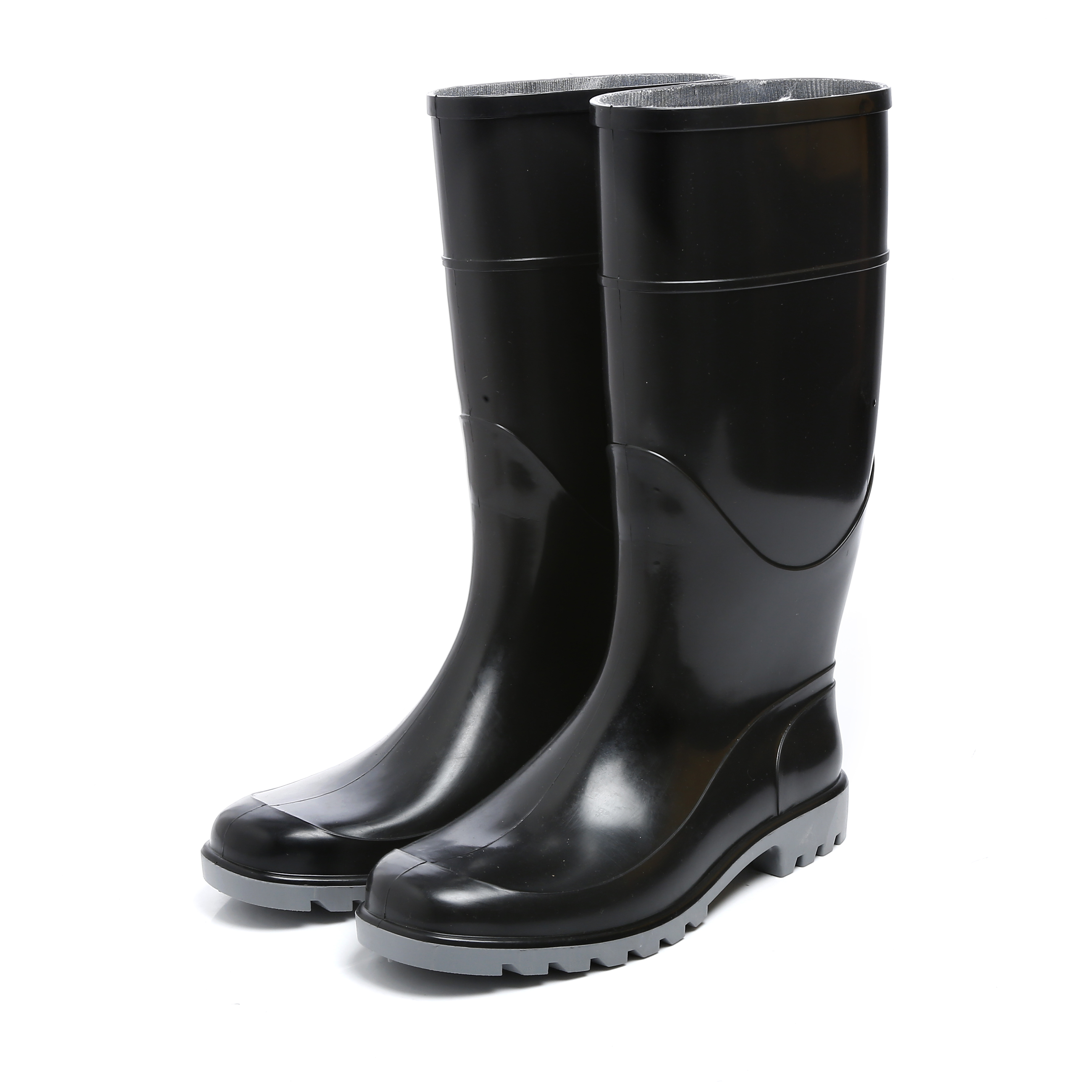 Brown Shining Gumboot - Insole Material: Pu