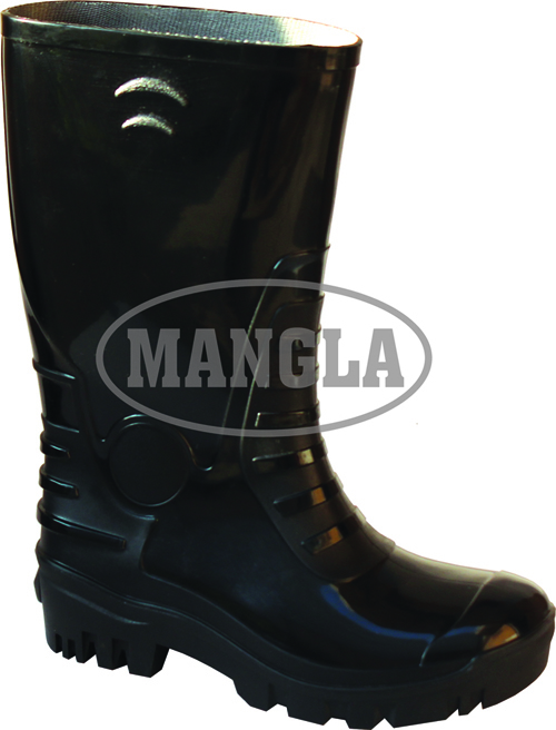 Brown Shining Gumboot - Insole Material: Pu