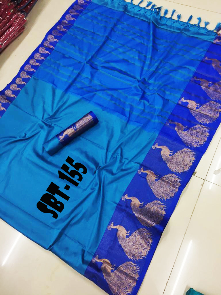 Multicolor Fancy Cotton Silk Saree