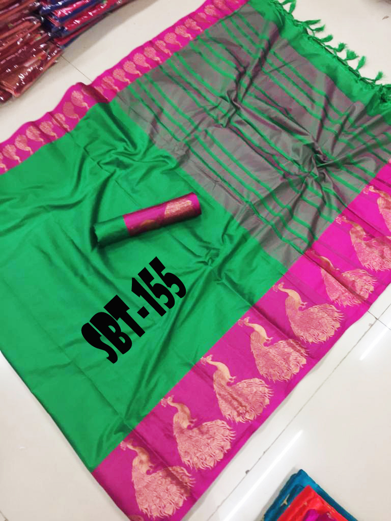 Multicolor Fancy Cotton Silk Saree