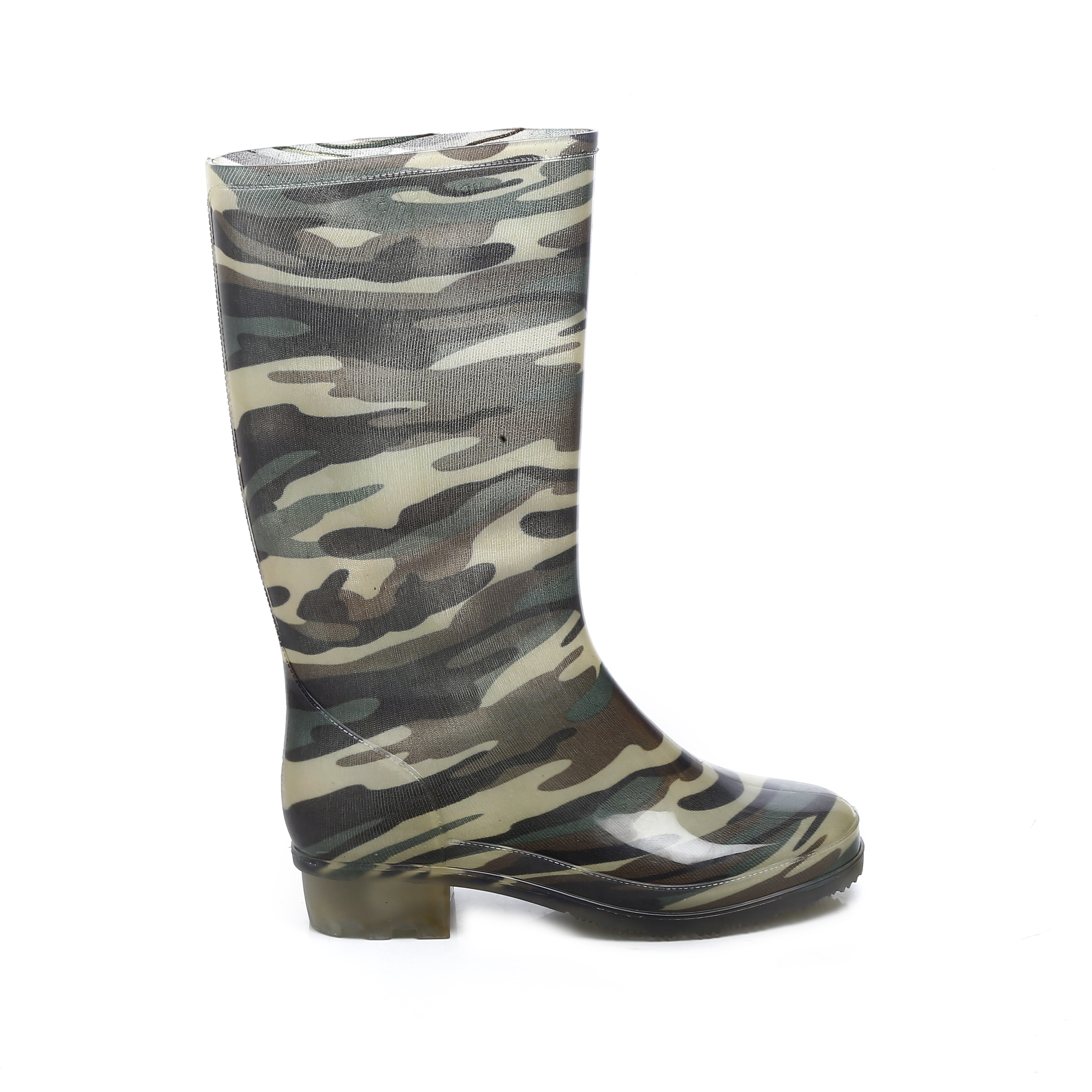 Nylon Lining Gumboot - Color: Black