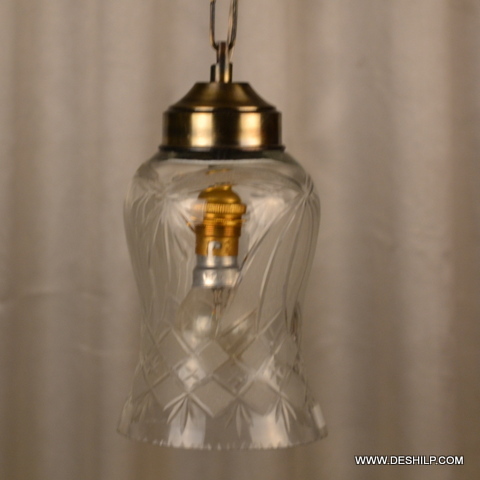Transparent Clear Glass Wall Hanging Lamp