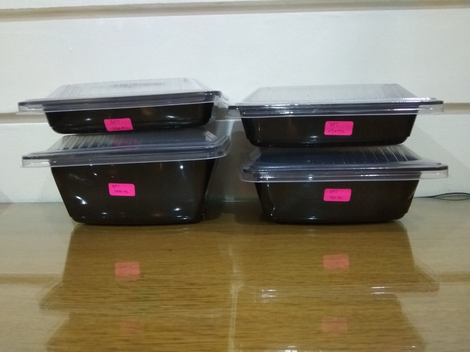 Spt Black 650ml (Salad & Pasta Tray)