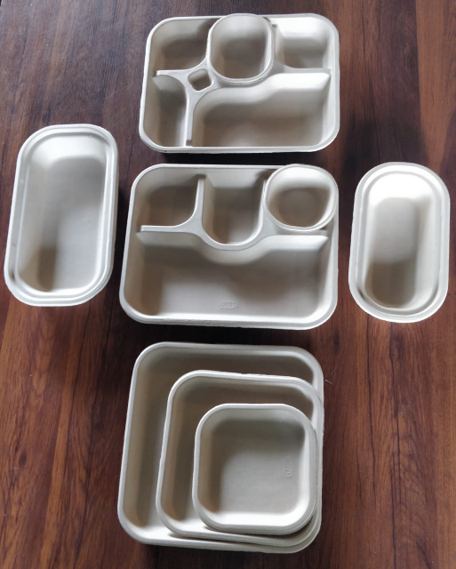 Sugarcane Bagasse 4cp Meal Tray