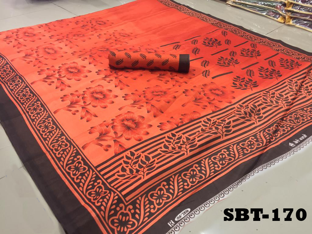 Light Weight Silk Saree - Soft Light Weight Silk, Length: 5.5 Mtr, Blouse Length: 0.8 Mtr | Multicolour Printed Pattern, Patch Work, Laces Closure