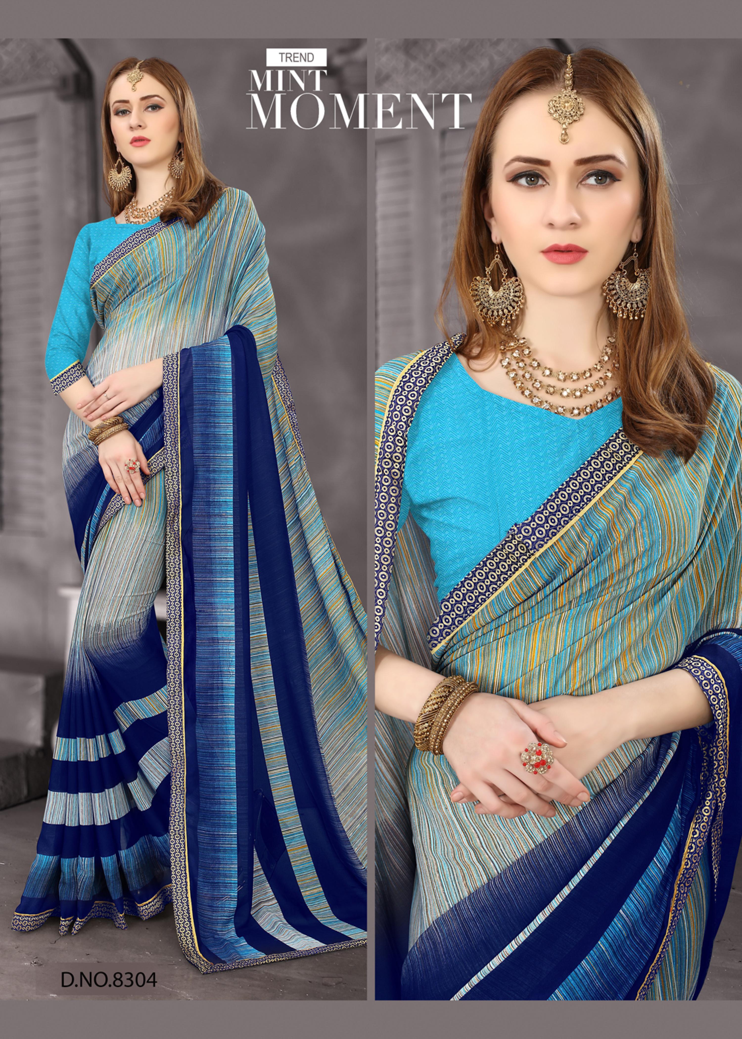 Fancy Saree - Rennial Georgette Fabric, 12 Exclusive Color Options | Latest Printed Design Perfect For Daily Wear