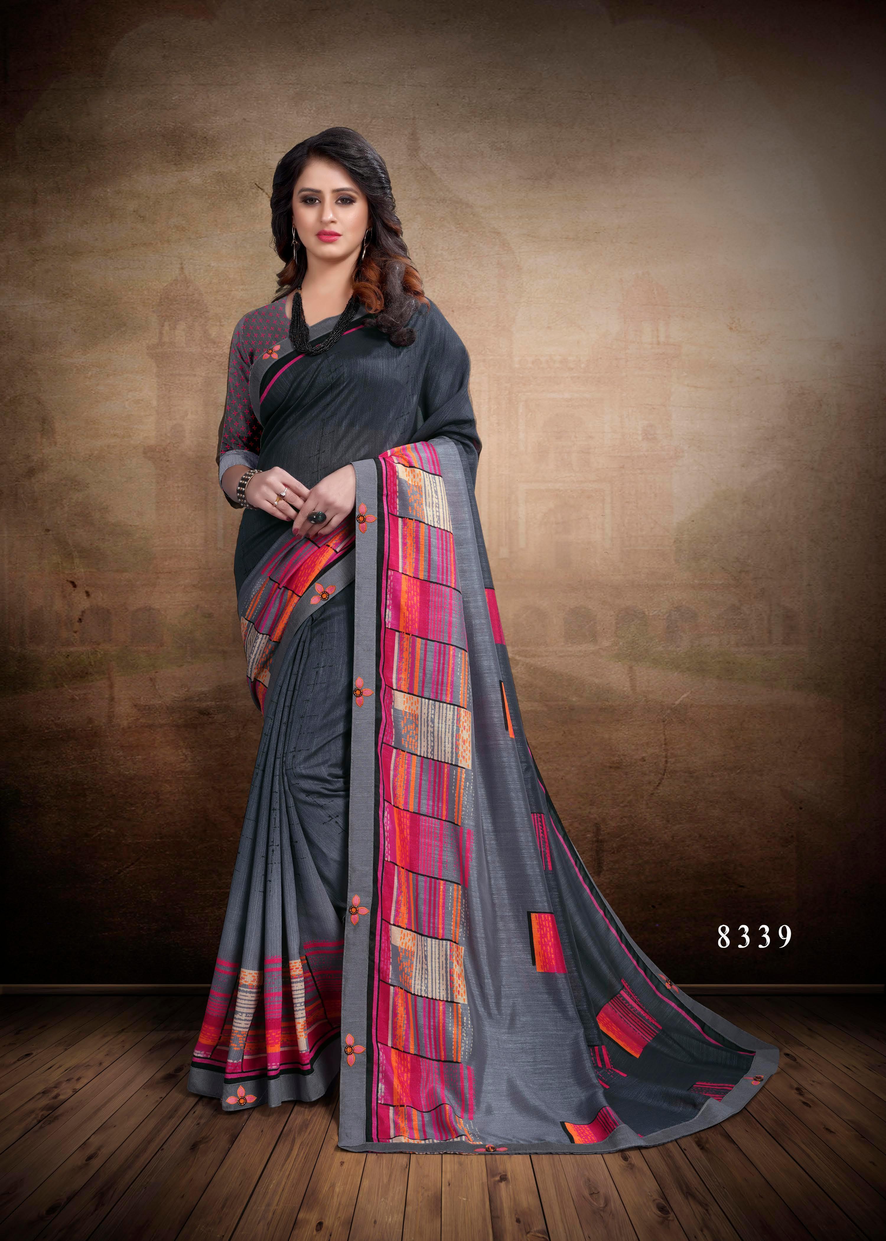 Available 10 Color Designer Saree