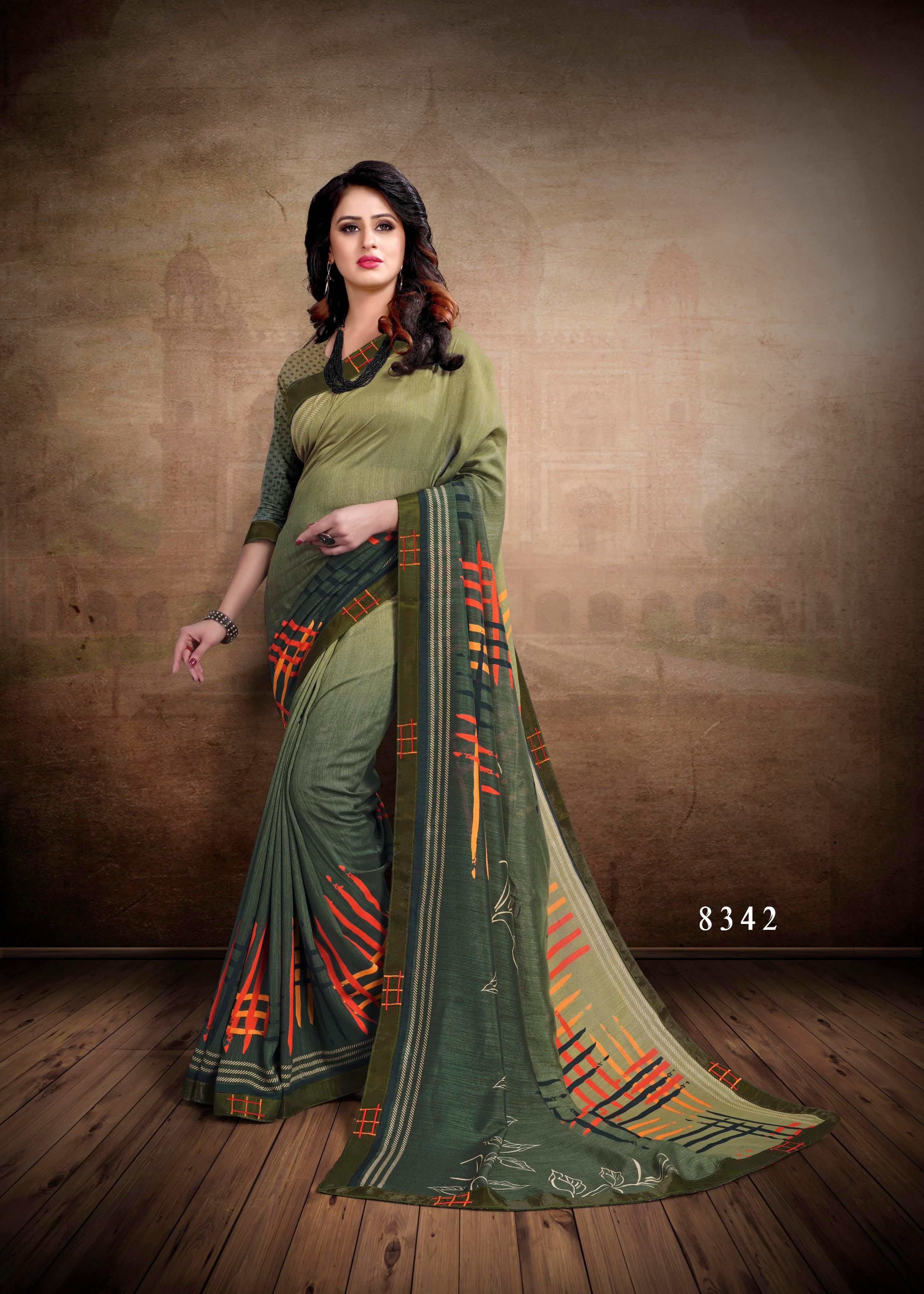 Available 10 Color Designer Saree