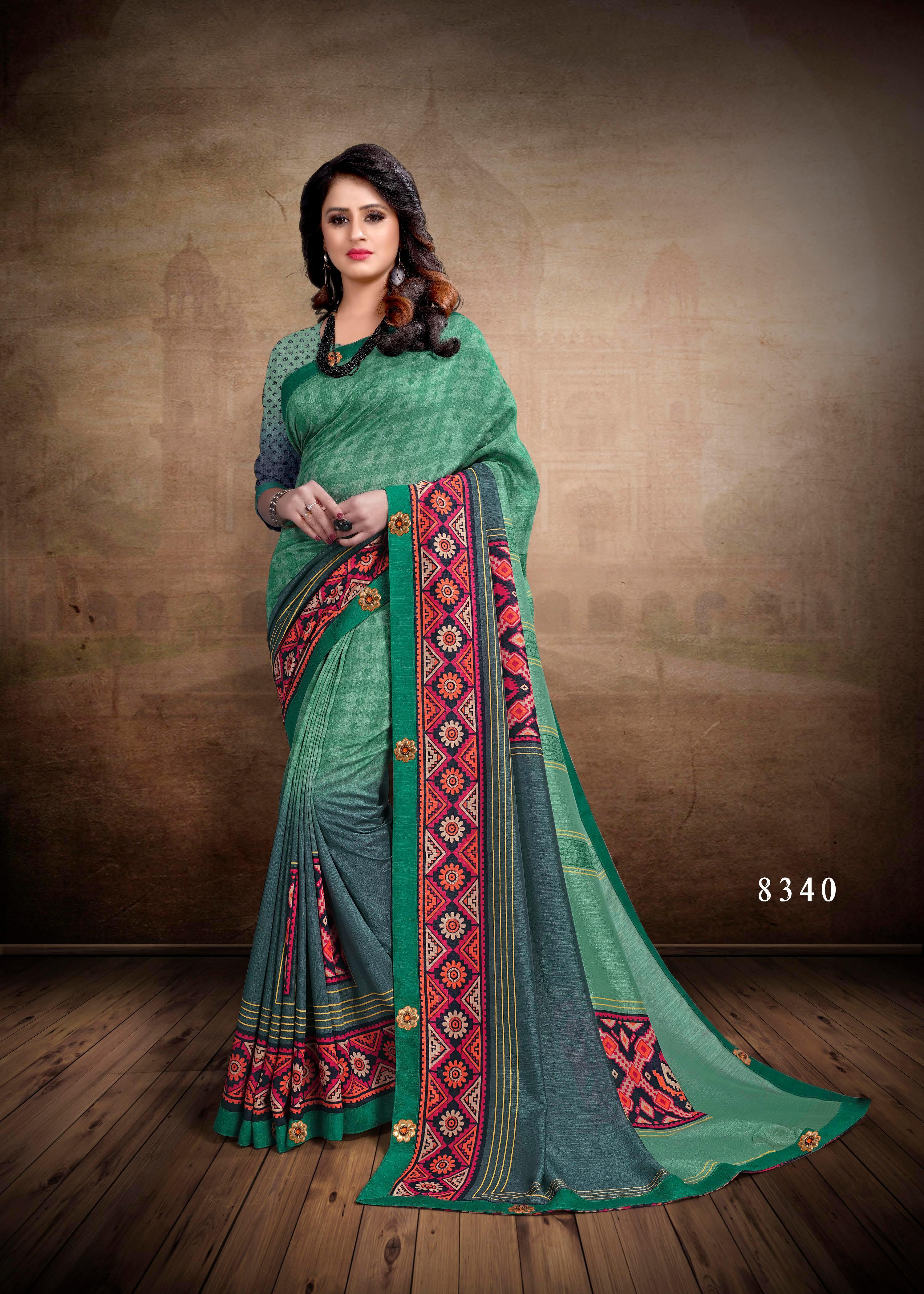 Available 10 Color Designer Saree
