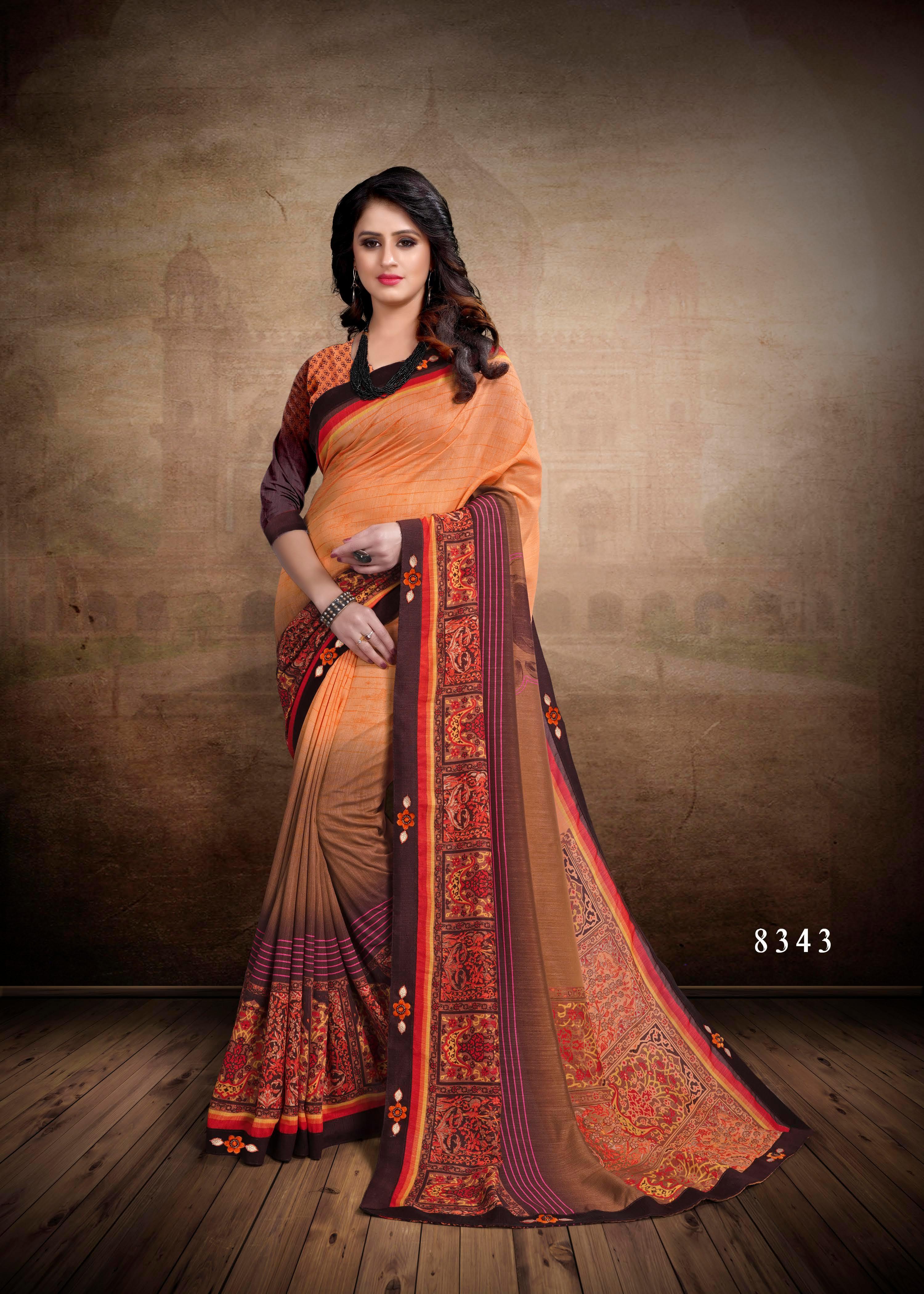 Available 10 Color Designer Saree