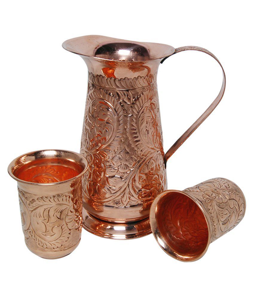 Silver & Copper Beautiful Lotus Lemon Set