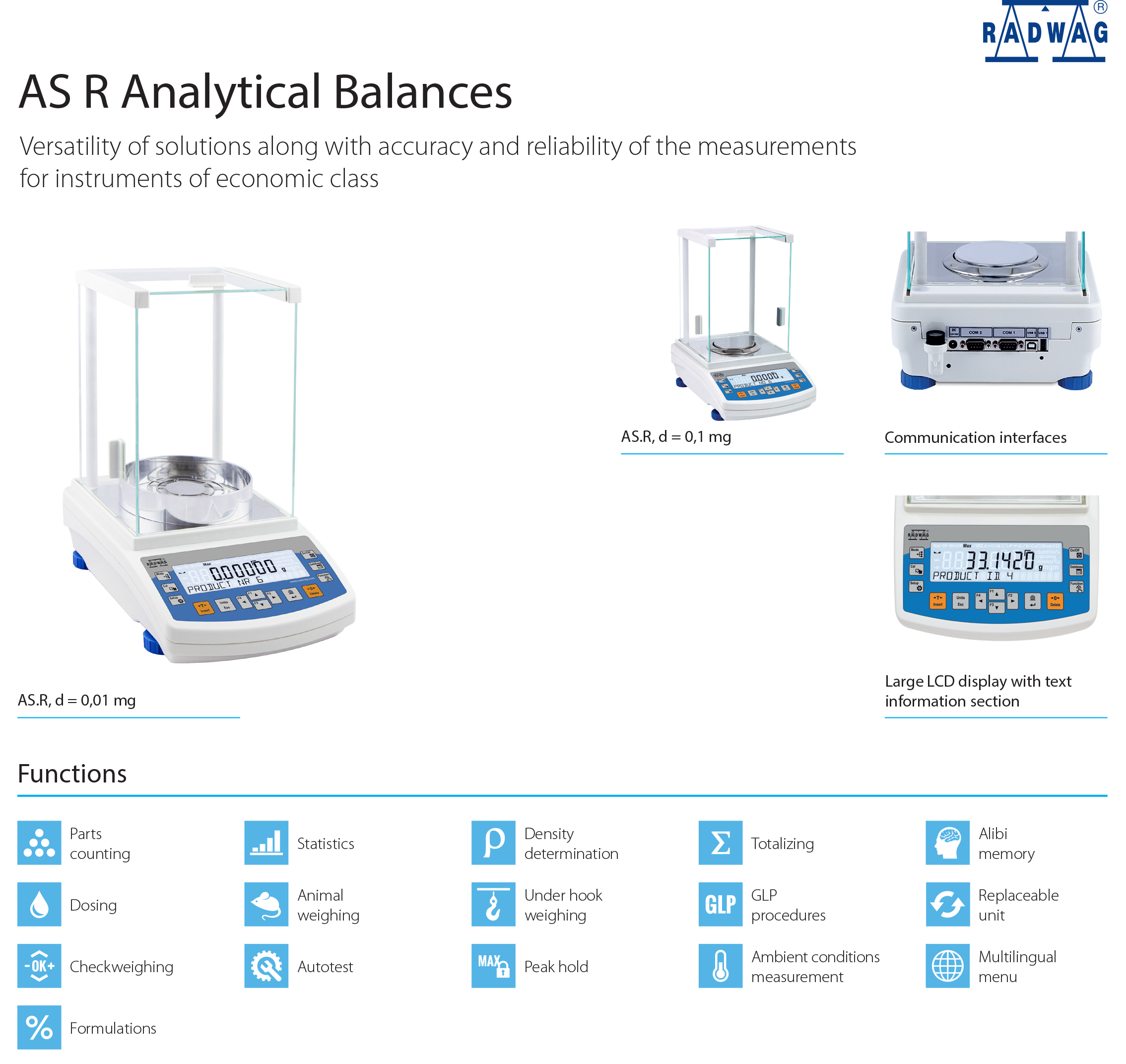 High Precision Analytical Balances