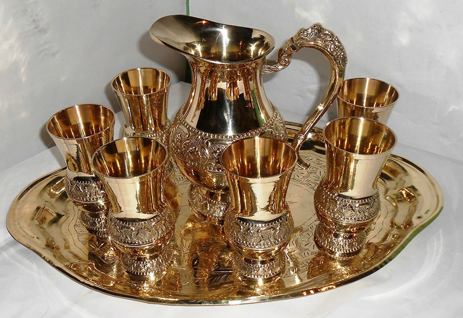 Corporate Gift Brass Lemon Set Pack Of 6 Glasses