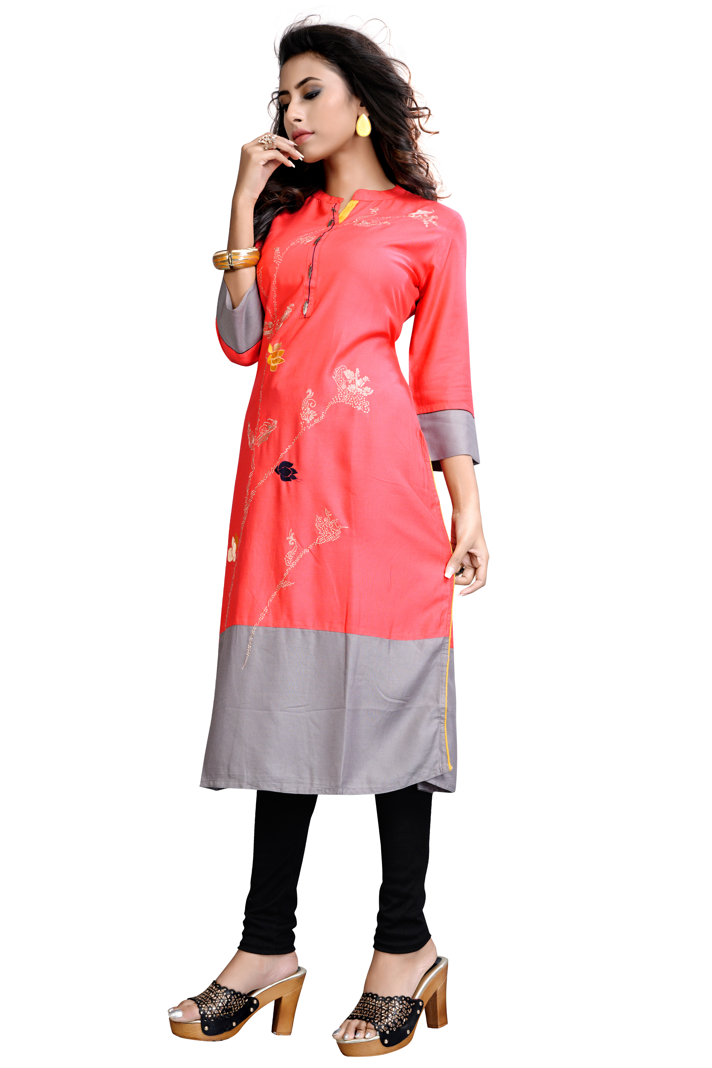 Peach Stylist Kurti