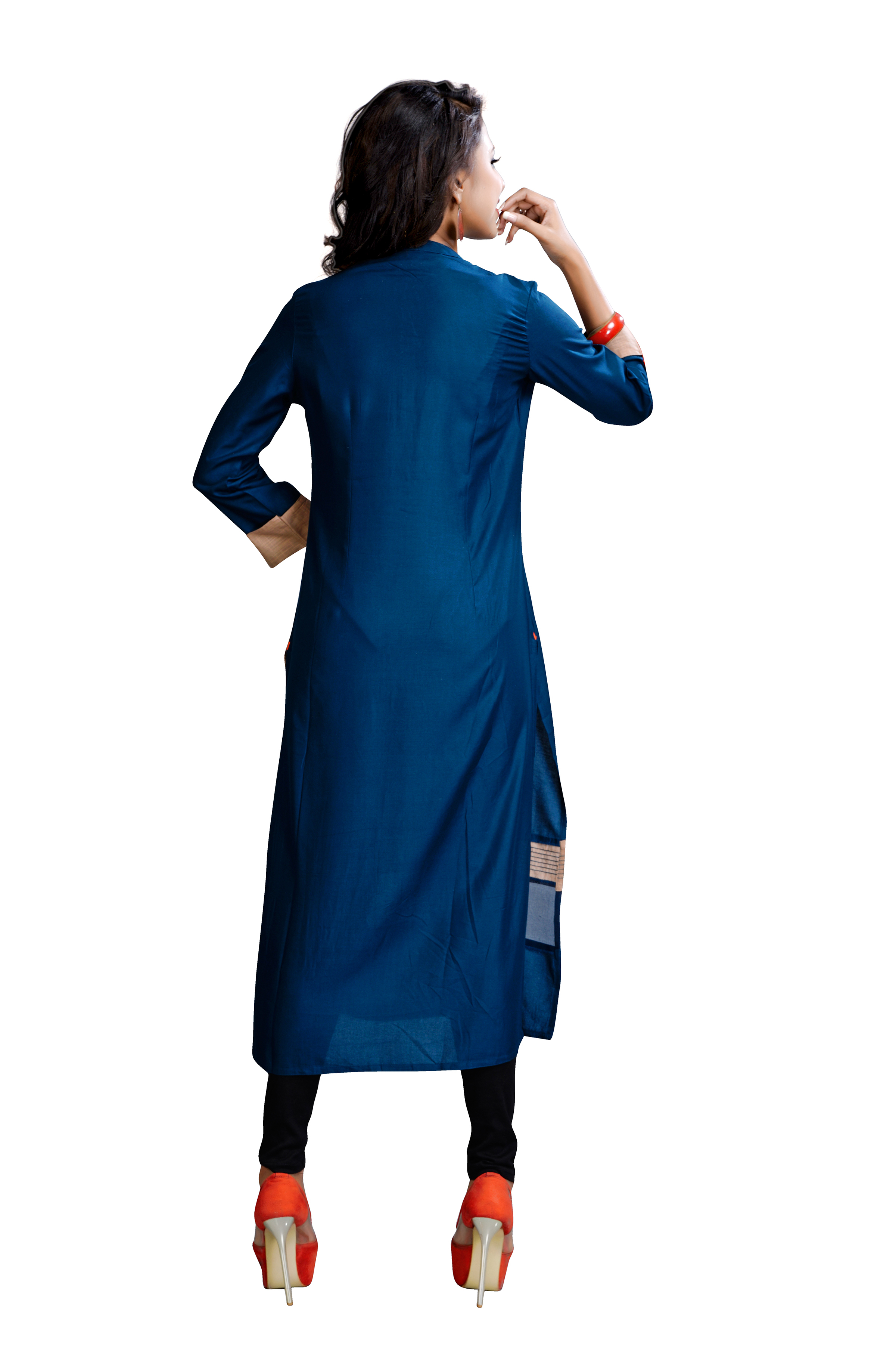 Navy Blue Fancy Kurti