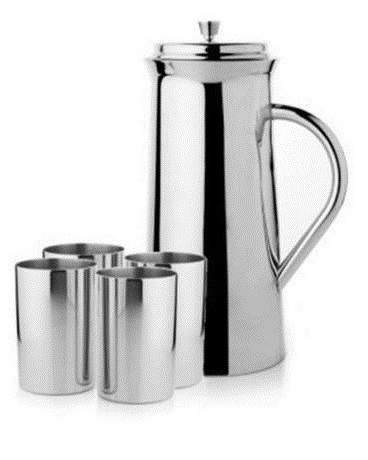 Shiny Hammered High Quality Copper Lemon Set