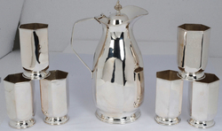 Shiny Hammered High Quality Copper Lemon Set