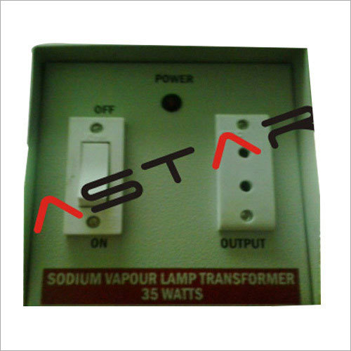 Sodium Vapour Lamp Transformer - Plastic Material, Manual Power Source | Ideal for Industrial Use, 2-Year Warranty, Energy Efficient Performance