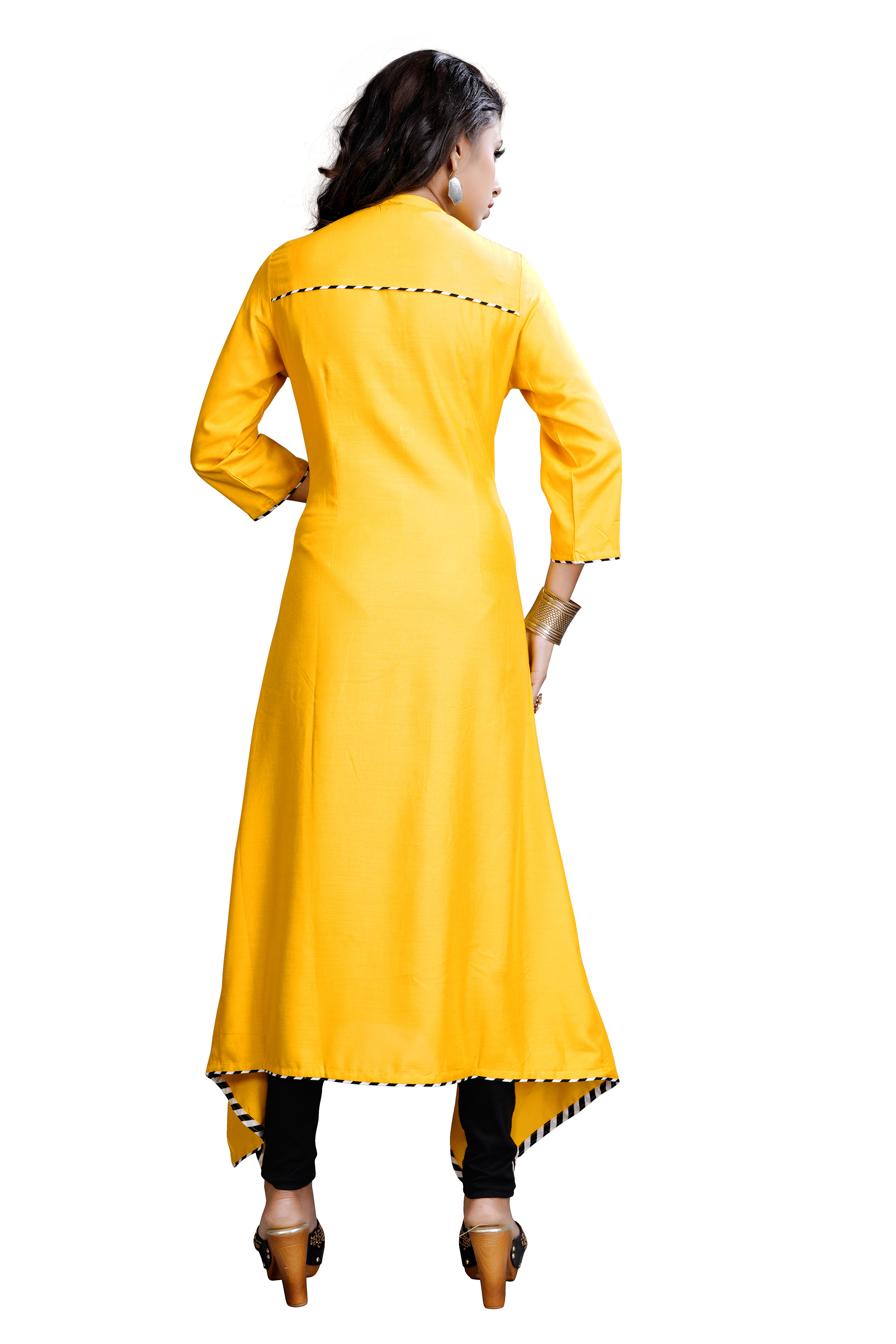 Yellow Modern Kurti