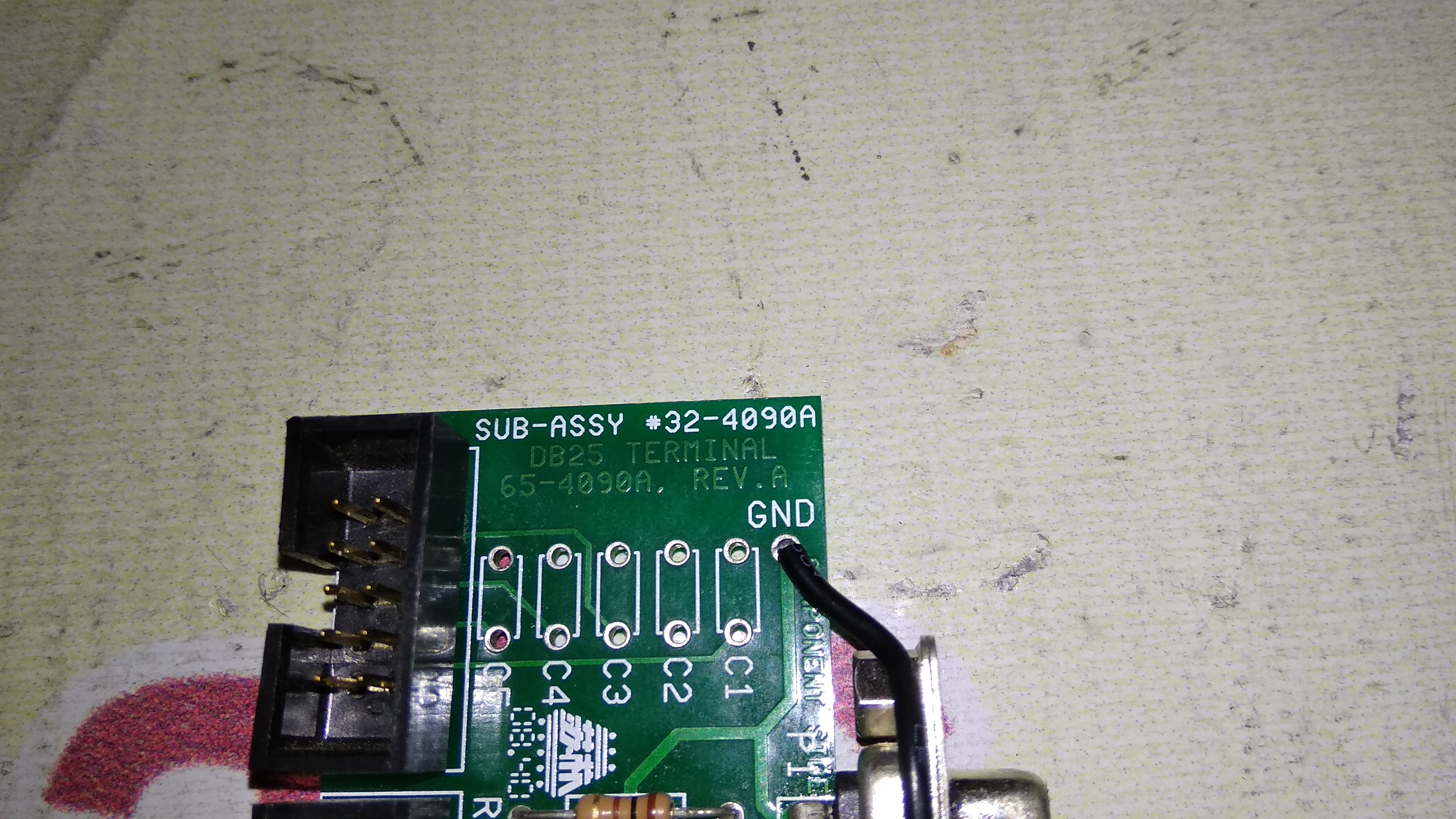 Haas Pcb Module Db25 Terminal 65-4090a.rev.a