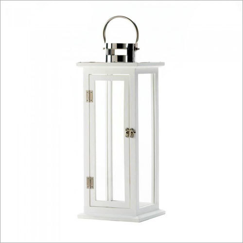 आधुनिक स्टील ग्लास मोमबत्ती लालटेन