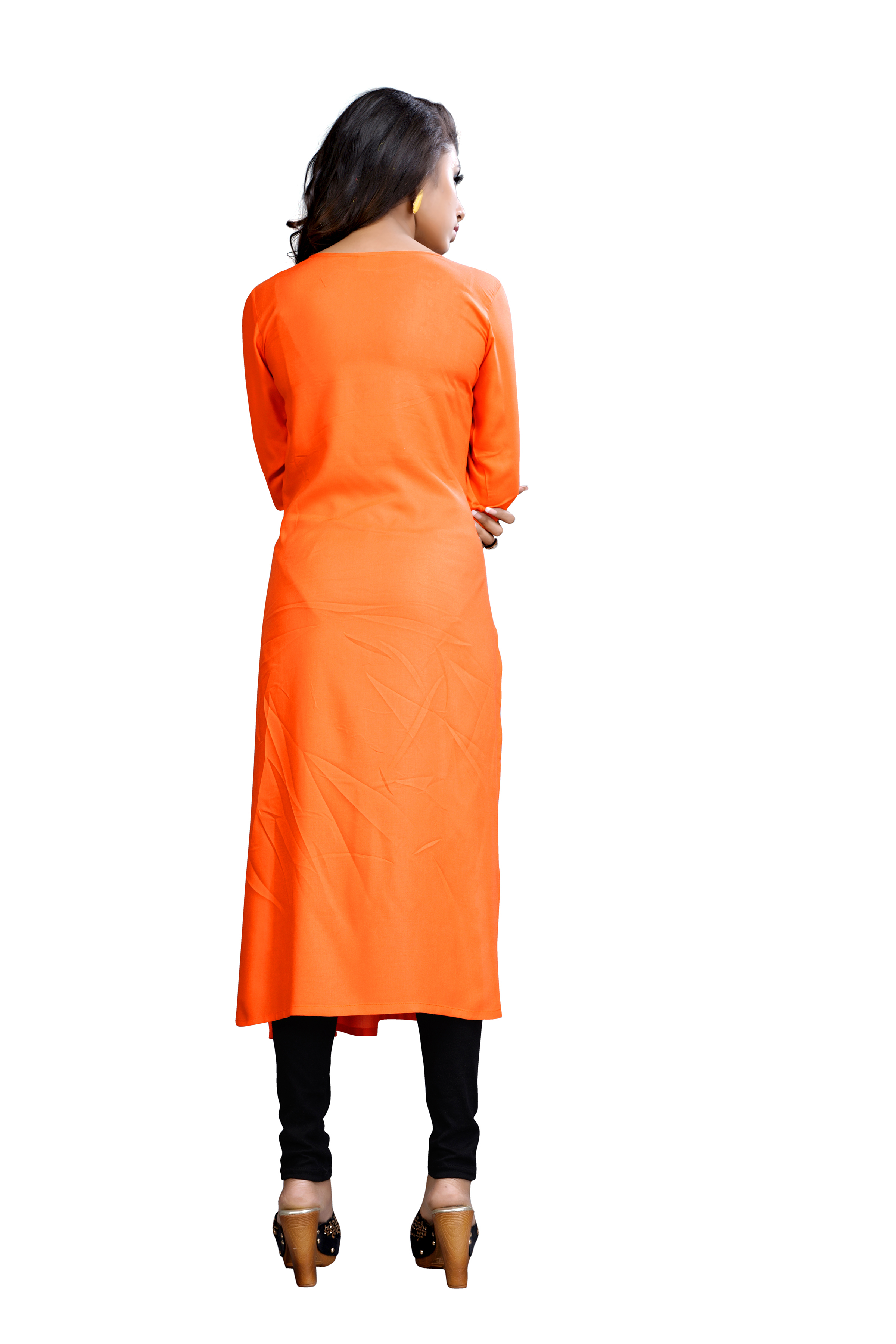 Orange Fancy Kurti