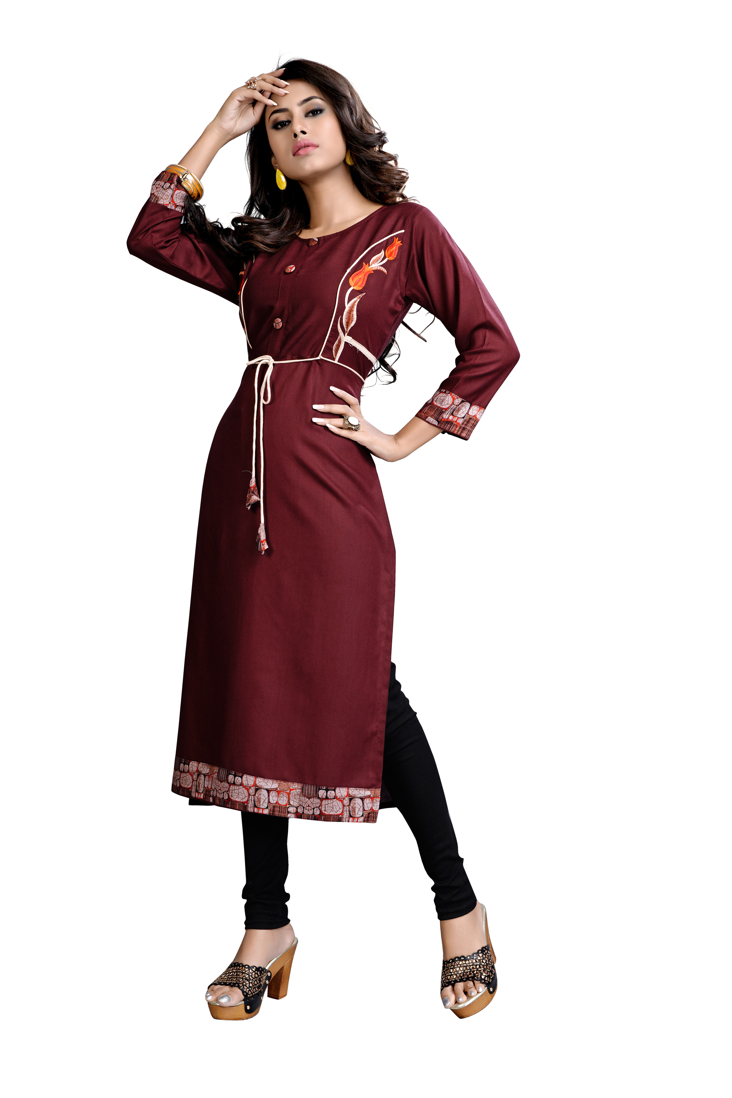 Brown Designer Kurti