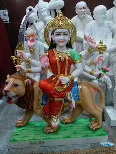 मार्बल दुर्गा की मूर्ति