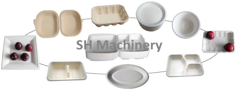 Bagasse Pulp Food Container Making Machine Application: Cutlery