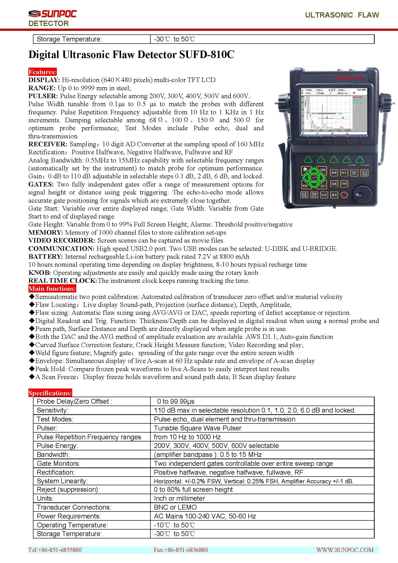Digital Ultrasonic Flaw Detector Sufd-510b Dimension(l*w*h): 263 * 170 * 61 Millimeter (Mm)