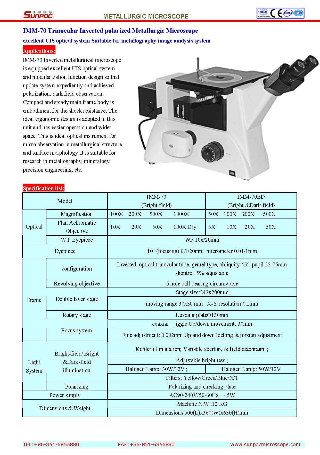 Inverted Metallurgical Microscope - Trinocular, Metallurgical Analysis Tool For Identifying Metal Structures , Suited For Research Institutes And Factories