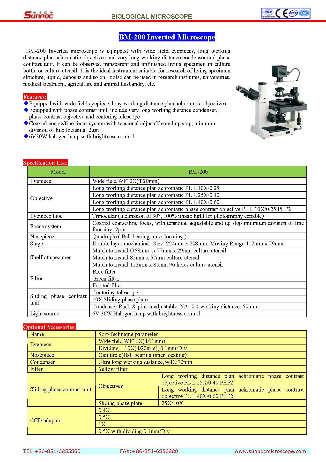 Inverted Biological Microscope