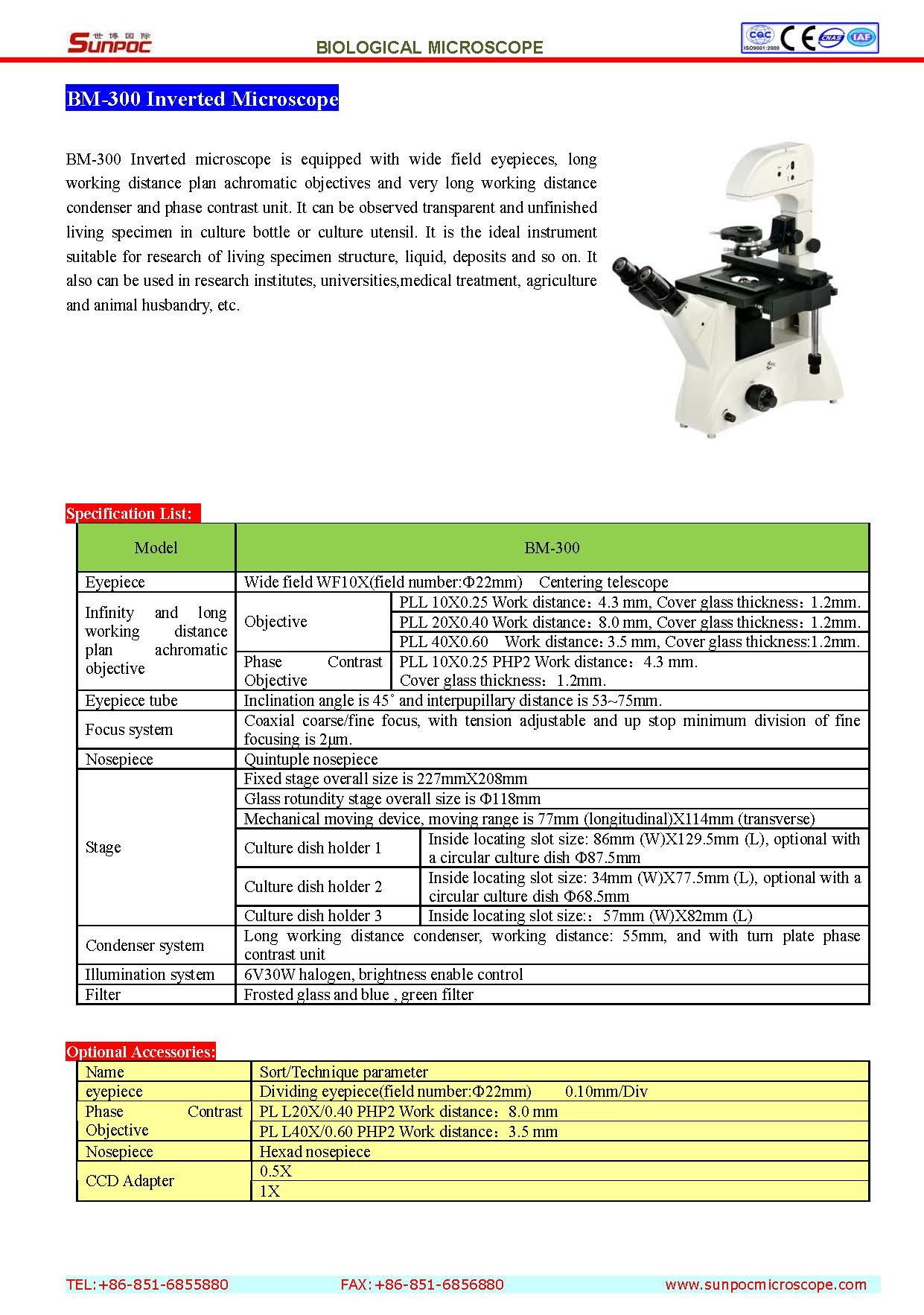 Inverted Biological Microscope
