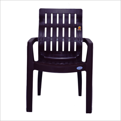 Brown Plastic Chair - High-Quality Polypropylene Material, Customizable Sizes, Elegant Brown Finish