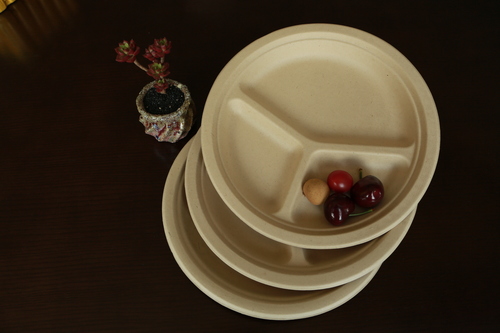 खोई गन्ना गोल प्लेट