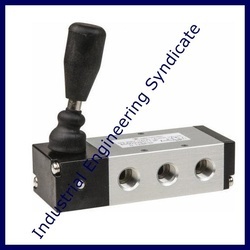 Hand Lever Valve - Aluminium Anodized, Nitrile Seals, Size 1/4" & 1/2", Pressure 1 To 10 Kg/cm2, Temp: 5 To 55â°c, Air Media, Bubble Tight Leakage