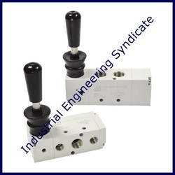 Hand Lever Valve - Aluminium Anodized, Nitrile Seals, Size 1/4" & 1/2", Pressure 1 To 10 Kg/cm2, Temp: 5 To 55â°c, Air Media, Bubble Tight Leakage