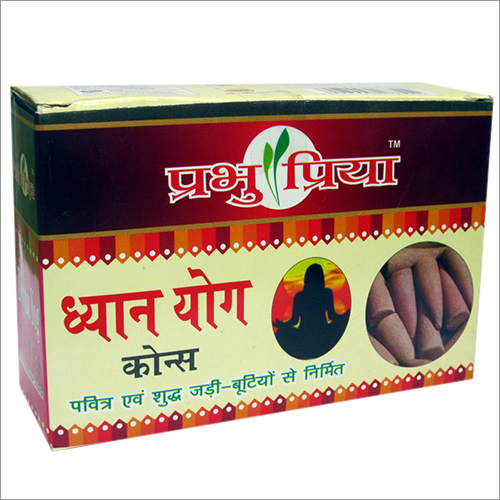 Dhyan Yog Agarbatti Cone - 100% Natural Bamboo, Herbal Fragrance | Eco-Friendly, Easy to Clean, Long Burning Duration, Soothing Aroma