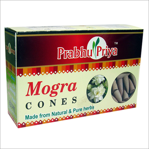Mogra Agarbatti Cone - Musk Material, Round Shape, Smooth Surface | Divine Fragrance, Eco-Friendly, Easy to Clean, Non-Toxic, Longer Shelf Life
