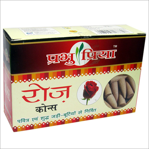 Rose Agarbatti Cone - Musk Material, Smooth Surface, Rose Fragrance | Eco-Friendly, Biodegradable, Easy to Clean