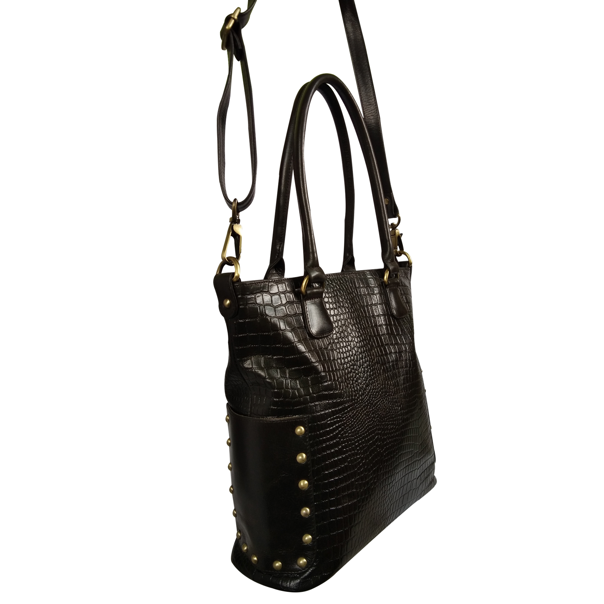 Croco Printed Women Leather Designer Tote