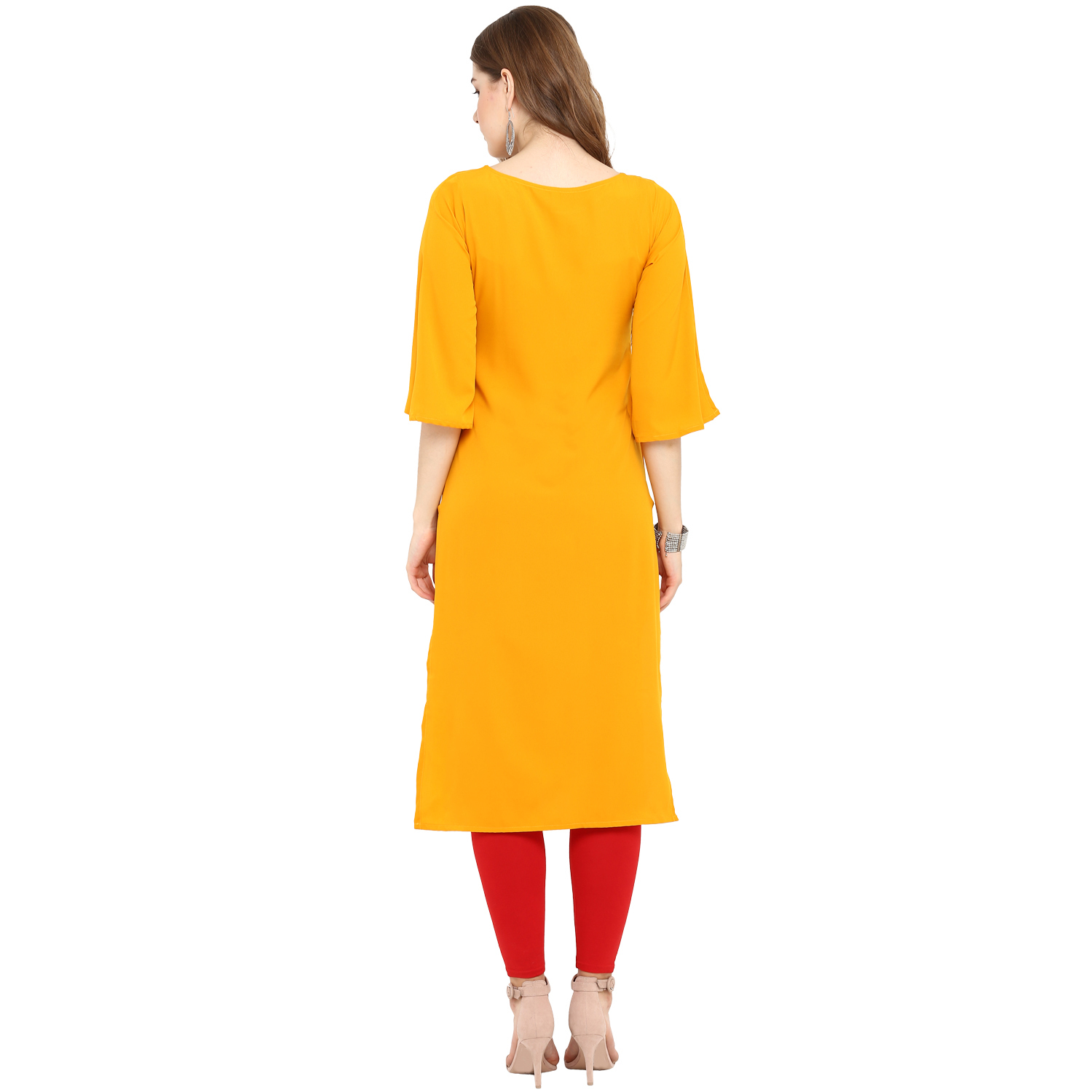 Crepe Floral Printed Kurtis