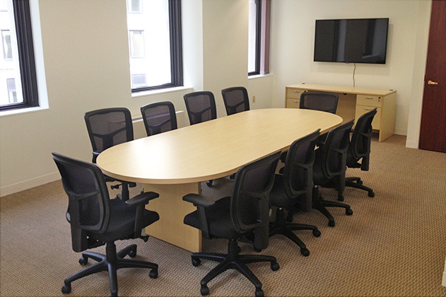 Conference Table - Wood Material, Brown Color | Borer Resistant, Fire Retardant, Accurate Dimensions, Sturdy Build