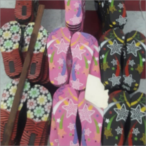 Ladies Printed Rubber Slipper Sole