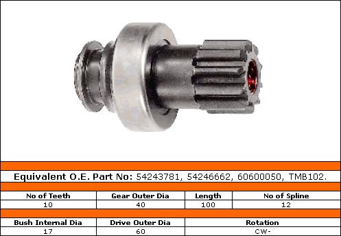 सेल्फ स्टार्टर ड्राइव - लुकास