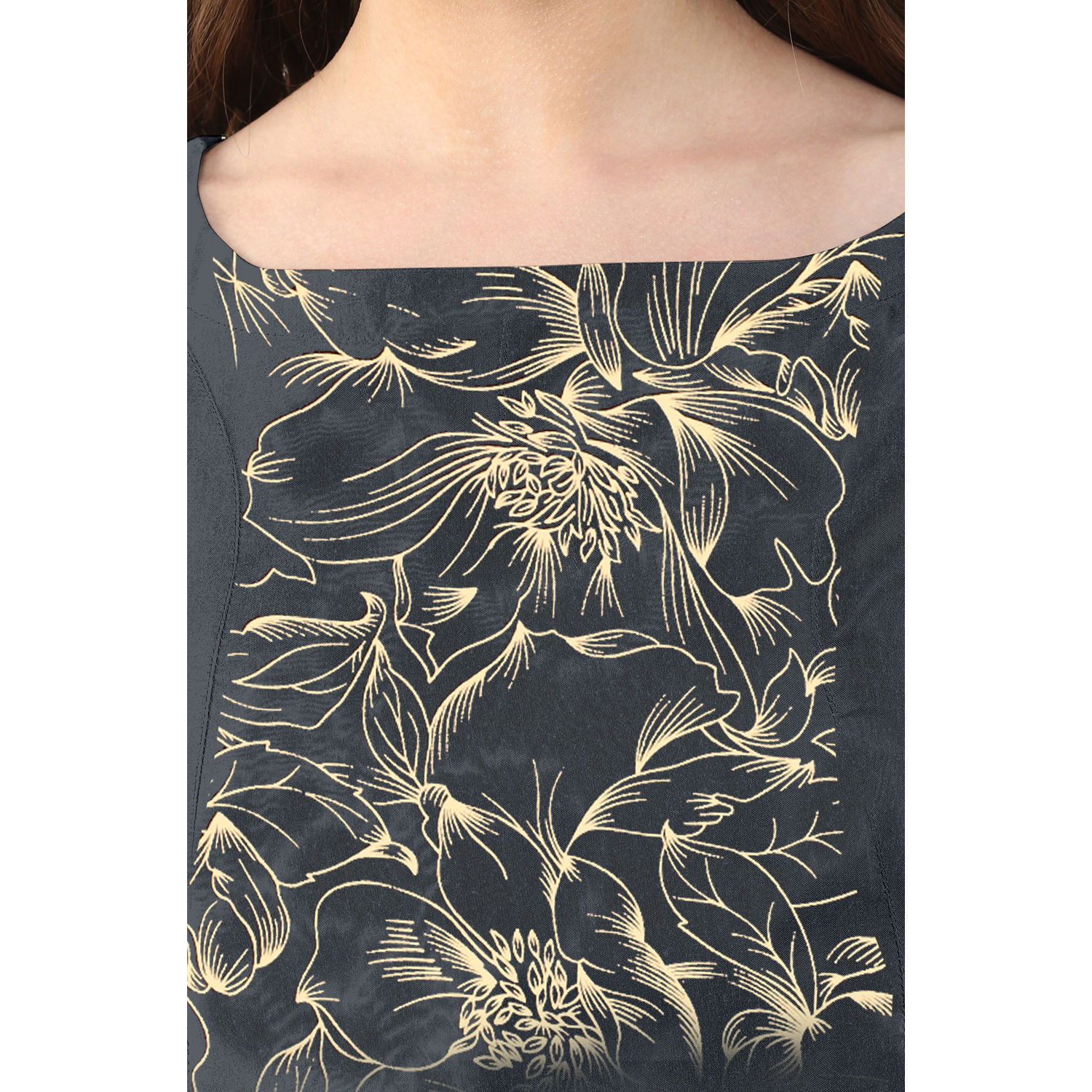 Printed Crepe Kurtis - Crepe Fabric, Sizes Xs-xxxl, Trendy Green Printed Design, Short Sleeve, Perfect For Summer Ethnic Wear
